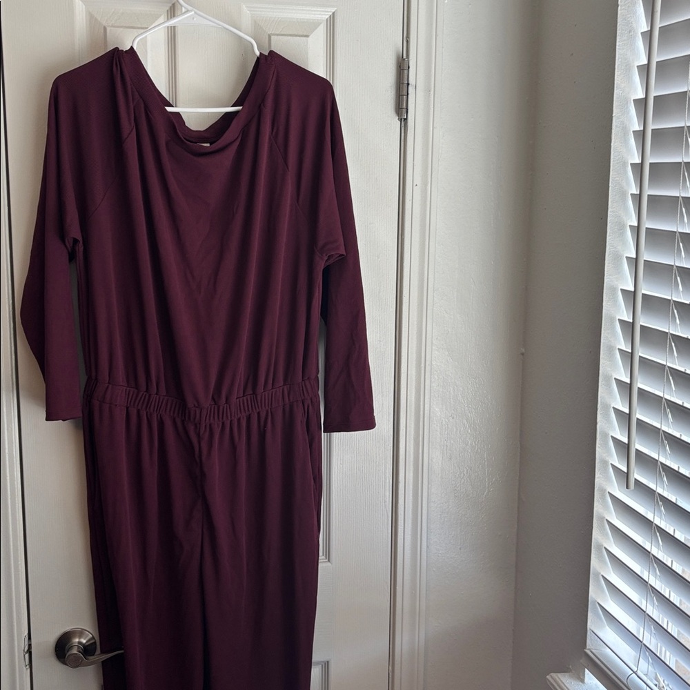 HALARA Burgundy Jumpsuit